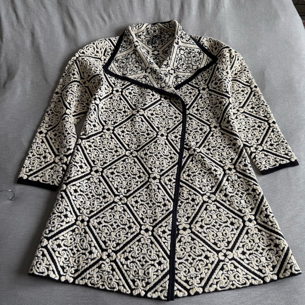 NEW Ethyl Textured Knit Sweater Coat